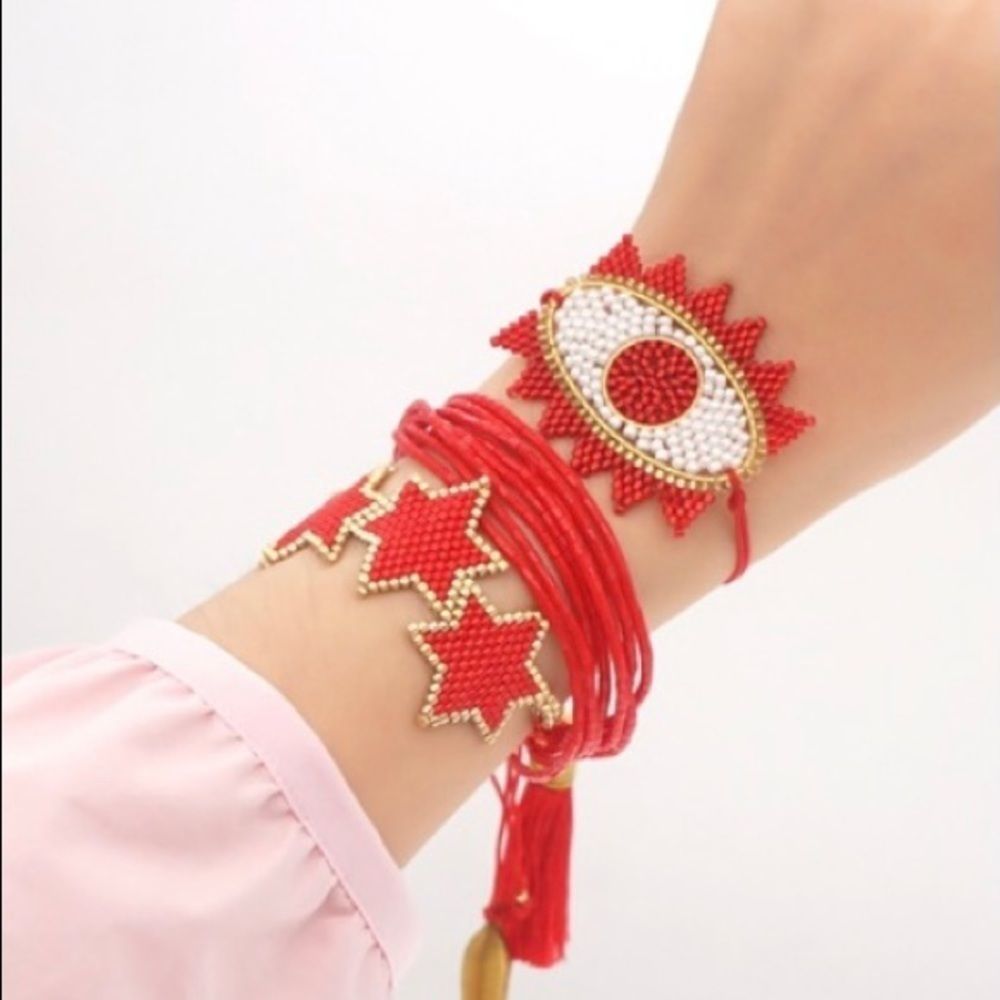 Evil Eye Beaded Bracelet- Turkish - New. Nonsmoking home.